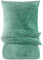 BaSaTex Winter Plüsch Bettwäsche Set | 135x200 cm Deckenbezug + 80x80 cm Kissenbezug | Cashmere-Touch Coral Fleece,Rip-Cord“ | Reißverschluss | Salbei
