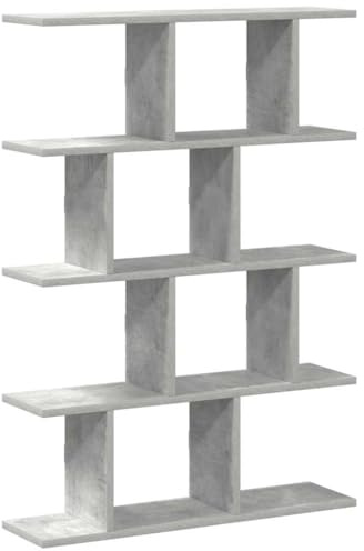 vidaXL Wall Cube Shelf 12 Compartments Concrete Grey Engineered Wood