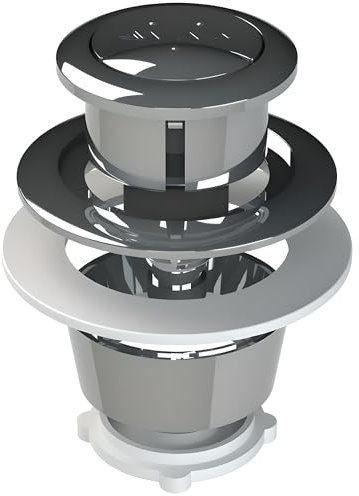 AMK® Viva Skylo Universal Push Button for Flush Valves Chrome Finish Fits Most Toilet Cisterns