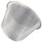 kowaku Remplacement en métal de Filtre de théière d'infuseur à thé, passoire à thé portative réutilisable d'acier Inoxydable de Feuille en Vrac pour Le jus, 9.5 cm
