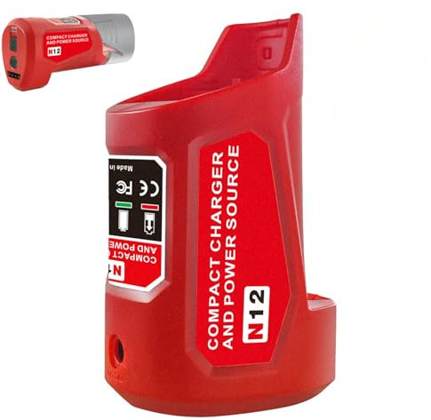 For M12 USB Power Charger Adapter with type-c Port & DC 12V Outlet,Power Source for Milwaukee m12 12V Battery Adapter for Milwaukee Heated Jacket 49-24-2310 Compatible with 48-11-2420 48-11-2411