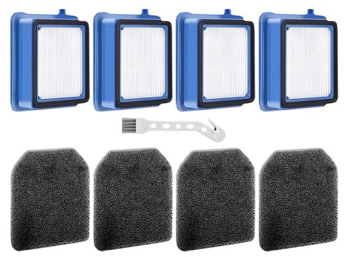 Parthan 8 Stück Ersatzfilterset für QX7 AEG Staubsauger, Vormotorfilter und Hygienefilter mit Reinigungsbürste, langlebige und umweltfreundliche Filter, einfache Installation für saubere Luftqualität