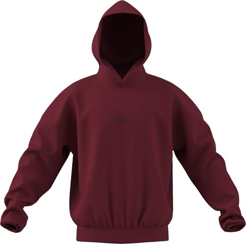 adidas Men's FUTURE ICONS SMALL LOGO HOODIE, active maroon, 3XL