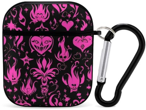 Gothic Hearts Flames Star Y2k Slim Compatible with Airpod Case Protective Hard Cover Skin Shockproof