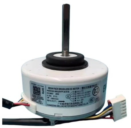 Motor De Aire Acondicionado Inversor WZDK20-38G(ZKFP-20-8-6) 20W, Compatible Con Midea, Reemplazo Ventilador CC Sin Escobillas