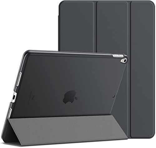 JETech Custodia per iPad Air 10,5 (2019) e iPad Pro 10,5 (2017), Cover con Funzione di Supporto, Auto Svegliati/Sonno (Grigio Scuro)