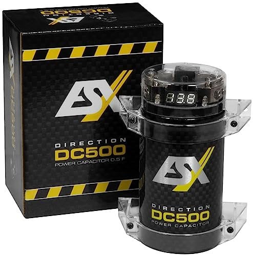 ESX DC500-0.5 Farad Puffer-Kondensator mit integriertem Verteilerblock
