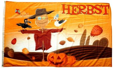 Fahne/Flagge Herbst Kürbisse 90 x 150 cm