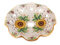Piatto in ceramica per lampadario decorato realizzato e firmato a mano sospensione art. girasole