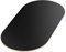AUPROTEC Tischplatte 18mm schwarz 1600 mm x 800 mm ovale Multiplexplatte melaminbeschichtet von 40cm-200cm auswählbar Birken-Sperrholzplatten Massiv Holz Industriequalität Auswahl: 160x80 cm
