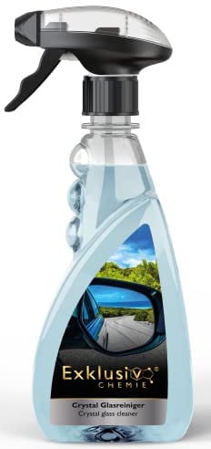 Exklusiv Chemie® Nettoyant pour vitres de voiture | Nettoyant pour vitres de voiture | Effet perlant, antistatique, sans traces | Nettoyant pour vitres de voiture et pare-brise | 500ml
