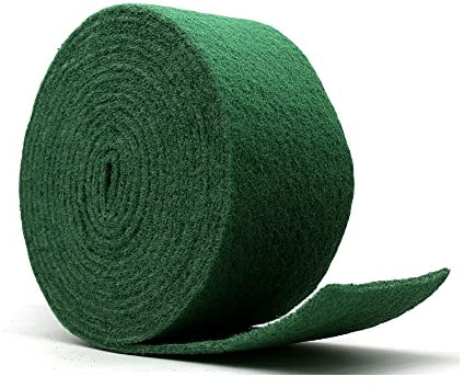 DOJA Barcelona | Rouleau Eponge | Eponge Vaisselle Vert | Rouleau Abrasif | Fabriqué en Europe | 6M x 13CM | Eponge Reutilisable Lavable | Produits de Nettoyage pour Ustensiles de Cuisine