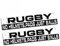MACMRD Auto Aufkleber 15 cm X 3,2 cm Rugby Keine Helme, Pads Nur Bälle Autoaufkleber Vinyl-Autoaufkleber 2St