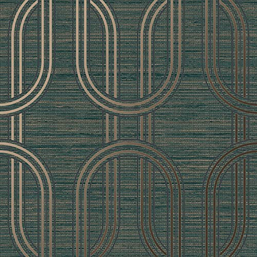 Graham & Brown Emerald Indulgent Geometric Wallpaper
