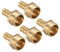 QUARKZMAN 10mm Barbe à G1/2 Filet Mâle Tuyau x 5PCS Laiton Droit Raccord cannelé Tuyau Raccord pour Air Eau Carburant Pneumatique Tuyau, Or