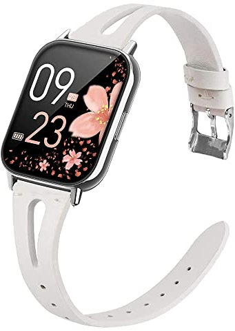 Blueshaweu Onetuo, cinturino compatibile con SWGOTA 2023, smartwatch da donna 1,85, in pelle Quick Release Classic, cinturino di ricambio per smartwatch SWGOTA CS2PRO