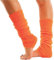 Lizzy Leg Warmers Rainbow Florescent Stripe | 80s Neon Teen Womens Adult Girl Fancy Dress Accessories Dance ware Hen Party Tutu Accessory | One Size (Neon Orange)