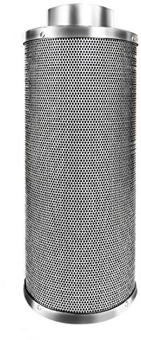 AKF Aktivkohle-Filter Luft-Filter Geruchsfilter Abluft-Filter Grow Filter für Rohrventilatoren 100 125 200 250 315 mm (100x500mm 580m³/h)
