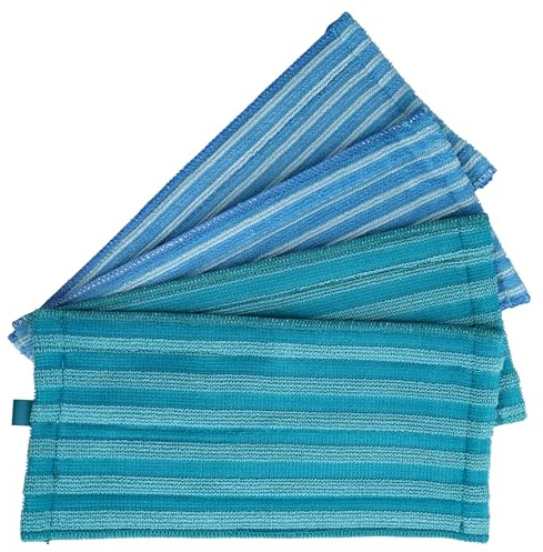 vhbw 4x Wischtuch kompatibel mit Philips SpeedPro Aqua Akku-Staubsauger - 2x Soft Pad, 2x Mikrofasertuch