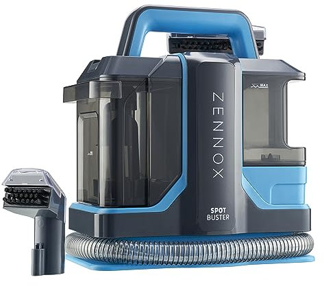 Zennox Spot Buster Carpet Cleaner 450W with Long Hose & 1.8L Tank | Portable & Compact Powerful Carpet Cleaning Tool for Spills, Stains, Refreshing Upholstery, Carpets, Stairs, Car Interiors