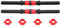 Trintion Universal Dumbbell Bars 15.7 Inches - Set of 2 - Strength Training and Fitness Equipment with Collars for Sports Gym Dumbbell Bar