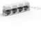 Fidget Toys Keyboard Keychain Stress Relief Toys - Mechanical Keychain Fidget Toys for Adults & Kids (White)