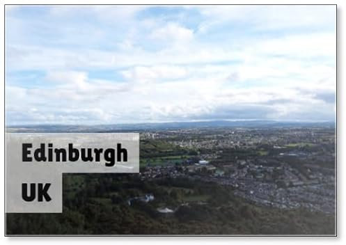Kühlschrankmagnet mit Blick auf die Stadt der Arthur in Edinburgh