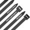 NEEKFOX Fascette Plastica 300mm x 7,6mm, 100PCS Fascette Nere Resistenti ai raggi UV con Resistenza alla Trazione 75KG, Fascette Elettricista per Cable Management, Giardinaggio, Officine