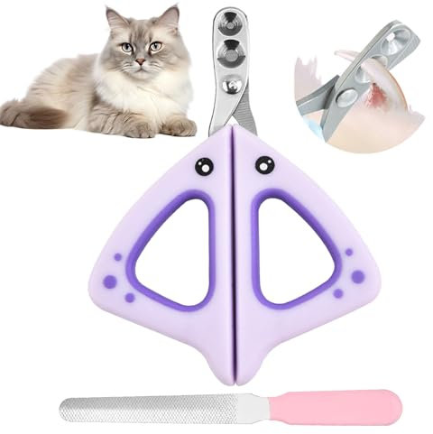 BSITSSS Coupe Griffes Chat, 2mm&4mm Trou Conique Coupe Ongle Chat, Coupe Griffe Chat, Ciseaux à Ongles Courbe, Tondeuses à Griffes Portable pour Griffes Petites et Grosses (Les Petits Animaux)