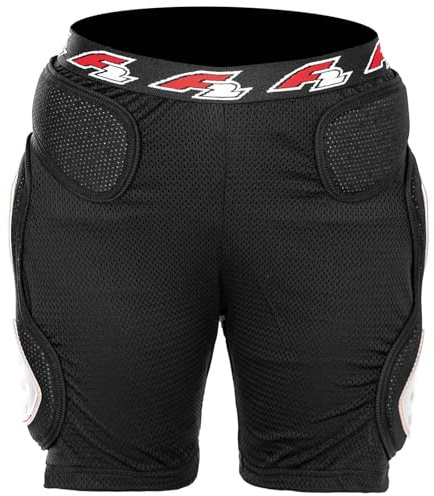 F2 Snowboard Hose Protector - Pant Hard S-XL Größe wählbar Schwarz/Ro