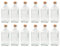 Acan Tradineur Lot de 12 bouteilles en verre avec bouchon en liège, réutilisables, rechargeables, liqueurs, huile, eau, vin, whisky, mariages - 700 ml