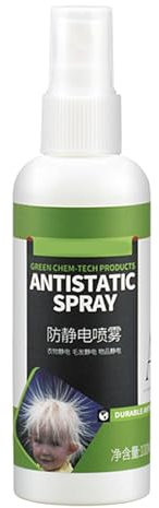 Antistatic Spray for Clothes, Static Spray for Hair, 100 ml, Odour Eliminator, Travel Size Fabric Spray for Clothes, Fabrics, Bedding, Blankets, Carpets