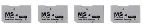 Eoslcusmvl 4X Lector de Tarjetas, Adaptador de Tarjeta Micro-SD TF una MS Pro, Ranuras Duales Individuales para Gamepad para Tarjeta