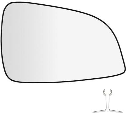 SENZEAL Cristal de Retrovisor Calefactable Lado del Pasajero para Opel Astra H/GTC 2009-2013 13300626 13300627 (Derecha)