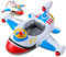 Nyutcwe Baby Pool Float, Flottant en PVC pour Les bassins pour Enfants, Avion de Natation pour bébé avec avec Volant, Enfant drôle pour Les Enfants âgés de 1 à 5 Ans