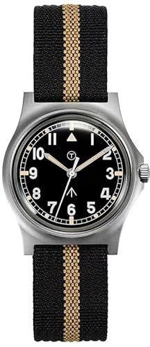 Rdunae RA01 G10 Militär Felduhren Für Männer, 36,5mm Miyota Super 2035 Bewegung Vintage Quarzuhr, Retro Schweigender Sekundenzeiger Armbanduhr, K1 Gewölbtes Mineral-Hartglas, Japan Super-Leuchtmasse