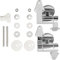 StarRing Toilet Soft Close Hinges, Replacement Traditional & Contemporary Toilet Soft Close Hinges Toilet Seat Hinges, Zinc Alloy Toilet Seat Fixings