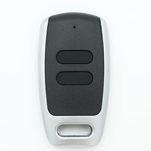 Télécommande TELECO TVMIO868A02 – 2 Canaux – 868 MHz – Rolling Code – Compatible MIO/TVMIO – Remplace TXP et TVTXP - Programmation par Duplication + 1 Porte-clés DOMOBIP (Noir et Alu - Lot de 1)