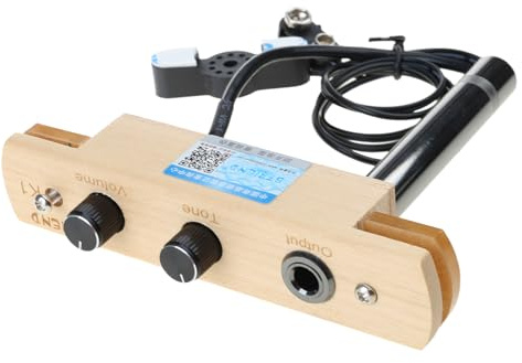 Mikrofon Elektronisches System Code Drum Schallloch Tonabnehmer Lautstärkeregler mit Mikrofon Tonabnehmer System CAJON Drum Soundhole Tone Volume