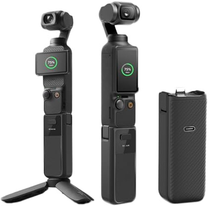 pour DJI OSMO Pocket 3 Poignée de Longueur Étendue, Batterie 2800mAh Type-C, Poignée de Charge Rapide, Support de Batterie d'Extension OSMO Pocket 3