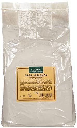 Argilla Bianca Superventilata per trattamenti purificanti di cute e capelli - 1 kg - Prodotto erboristico Made in Italy