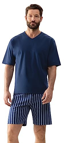 Mey Nachtwäsche Serie Melton Herren Homewear Shirts Neptune XL(54)