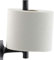 Duravit Support de Rechange, Laiton, Noir Mat, pour 1 Rouleau