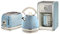 Ariete ARPK15 Retro Style Dome Kettle, 2 Slice Toaster and Filter Coffee Machine Set, Vintage Design, Blue