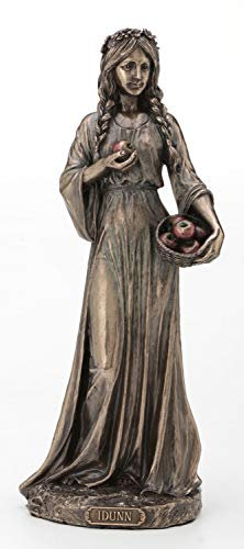 Veronese Design Statue Idunn nordische Göttin des Frühlings und Jugendliche, Bronze-Finish