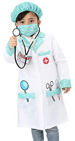 Sincere Party Unisex Kinder Arzt Kostüm Arzt Rollenspielset Stil A 5-7 Jahre