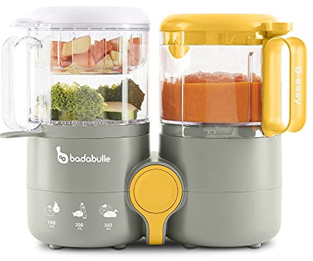 Badabulle B-Easy Robot Culinaire bébé 4 en 1 Cuisson vapeur douce, Mixage, Simple d'utilisation