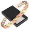 Dreifach magnetisches Armband aus reinem Kupfer für Damen, Arthritis, Heilung, Schmerzlinderung, Therapie, 2 Magnete, verstellbar, Unisex Damen