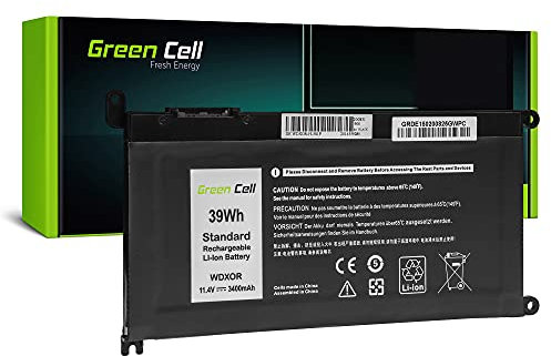 Green Cell Battery WDX0R WDXOR for Dell Inspiron 13 5368 5378 5379 14 5482 15 5565 5567 5568 5570 5578 5579 7560 7570 17 5770 (3400mAh 11.4V 39Wh)