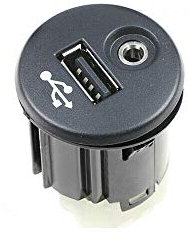 WXZOS Adaptateur de prise jack auxiliaire USB multimédia 28023-BH00A pour Nissan 2011–13 Juke Qashqai XTrail Micra NV200 USB AUX (non compatible avec tous les modèles de ces séries)